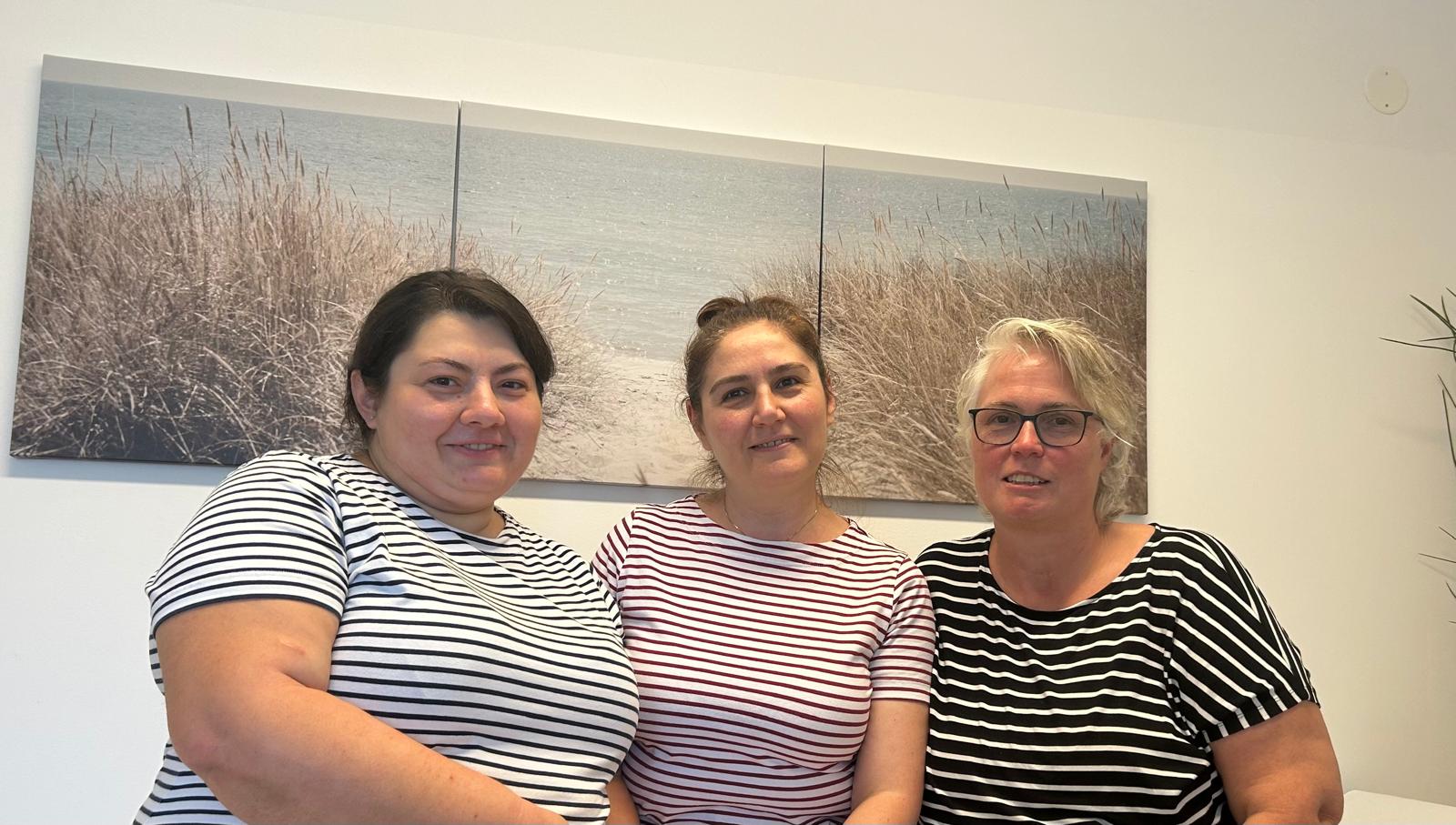 Unsere Ordinationsassistentinnen: Selina Kallinger, Liana Manukyan und Milena Abgaryan